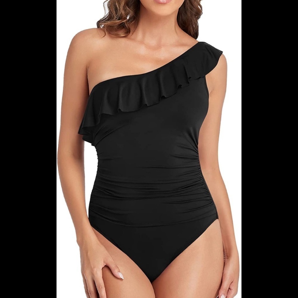 Hilor Women's One Piece Swimsuits One Shoulder Size 10